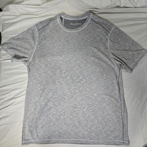 Tommy Bahama Gray Short Sleeve Tee, See Mesurements  No Tag. Large?